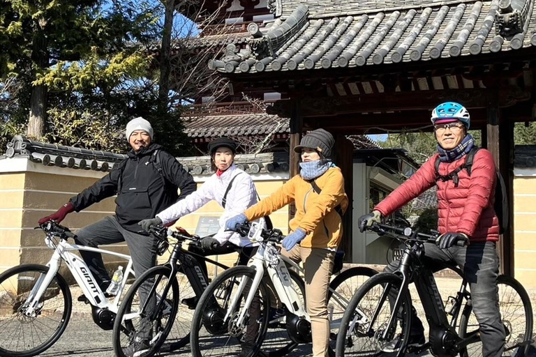 Temple Horyuji, classé au patrimoine mondial : Excursion en E-bike à Ikaruga, Nara