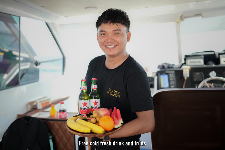 从巴厘岛出发：努沙佩尼达魔鬼鱼浮潜私人乘船观光共享游船之旅（含午餐，巴厘岛酒店接送服务）