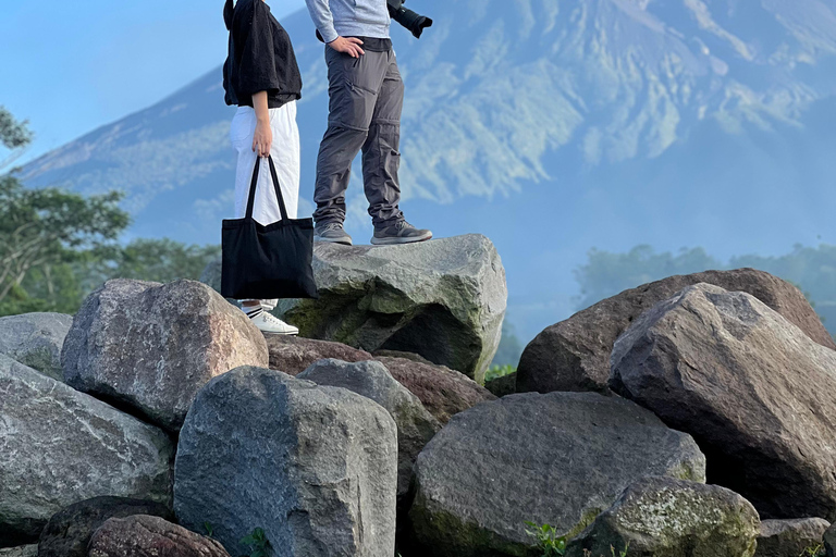 Visita à lava de Jeep Merapi