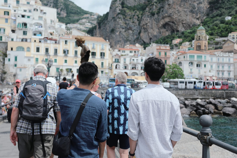 Depuis Rome : Excursion d'une journée à Amalfi et au parc archéologique de Pompéi