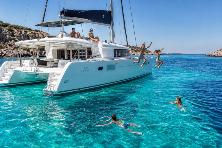 Rhodes: Premium All Inclusive Sunset Catamaran Experience