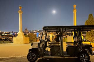 Rom: Sonnenuntergang und Nachttour im Golfwagen mit kostenloser Abholung