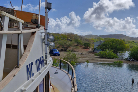 Curacao: Blue Room Cave and Turtles Boat Trip with Pizza