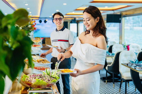 Ha Long Bay Day Trip: Luxury Cruise & Buffet Lunch & Jacuzzi Option 2: For Guests from Ha Long