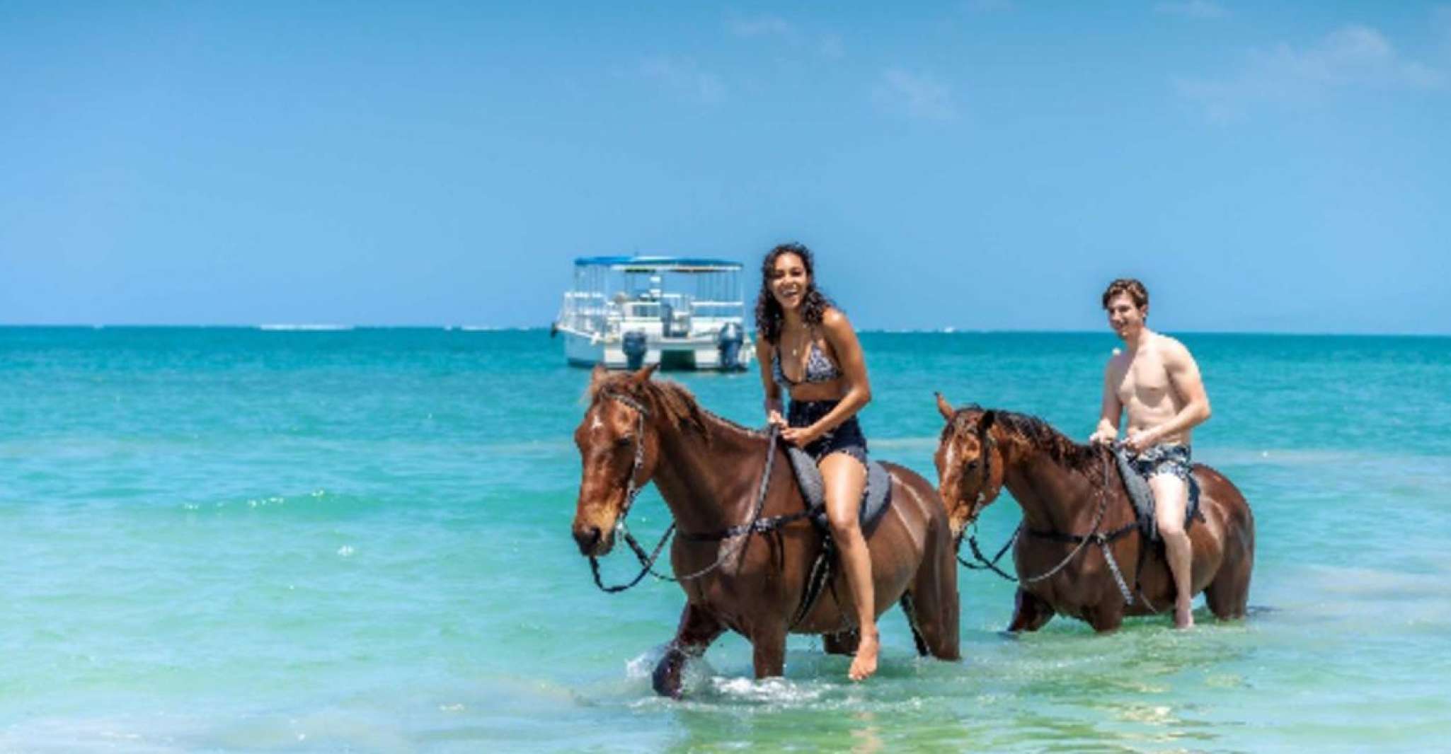 Ocho Rios, Horseback Riding in the ocean & Bamboo Rafting - Housity