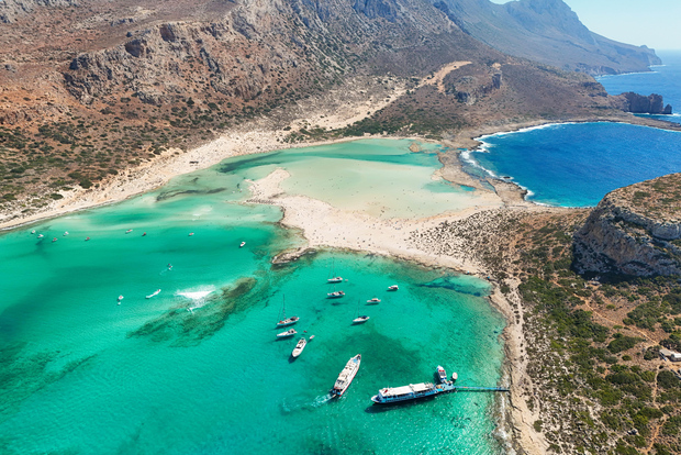 La Canea/Retimo: Balos e Gramvousa con servizio navetta e biglietto per la barca