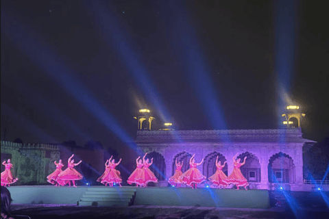 Delhi: Red Fort Light & Sound Show with Private Car & Guide Red Fort Light and Sound Show Ticket+Car+Guide