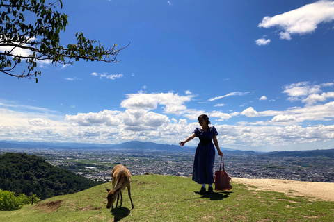 Depuis Nara : visite en bus d&#039;une demi-journée au patrimoine de l&#039;UNESCO&amp;Mt. Wakakusa12:35 Kintetsu Nara Station