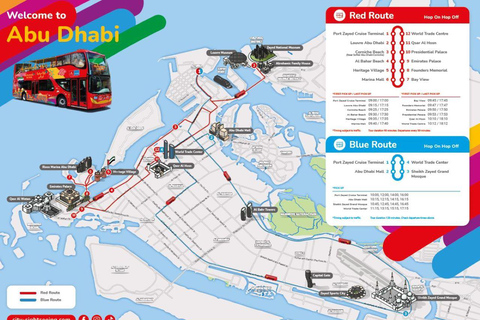 阿布扎比城市观光 HOHO 巴士之旅 + 可预订的额外服务2 日通行证