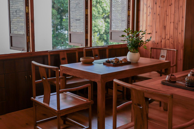 Hangzhou: Tea Picking, Roasting, and Fan-Making Experience Premium Tea Picking, Drone & Lacquer Fan Experience