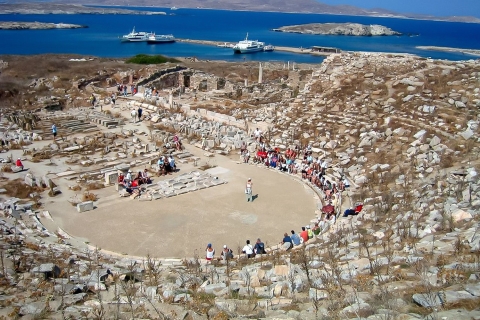 Mykonos : visite guidée de Delos et île de Rhenia en voilier