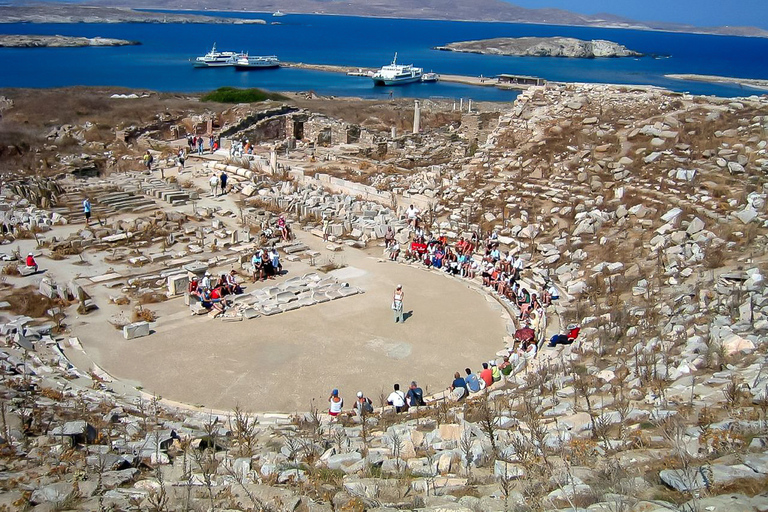 Mykonos : visite guidée de Delos et île de Rhenia en voilier