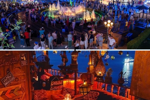 Sharm el shiekh Noche de fiesta en el Café Farsha y la Plaza del SohoTransporte privado a Farsha y la plaza del Soho