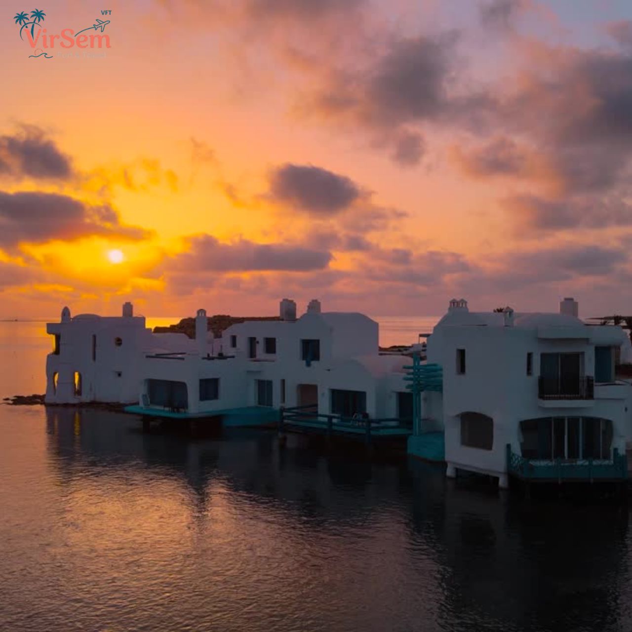 Djerba: Sonnenuntergangsfahrt zu den Bibane-Inseln mit Abendessen