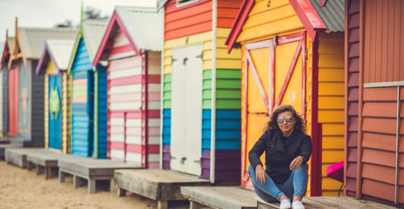 Melbourne: Fotoshooting am Brighton Beach mit den Badeboxen