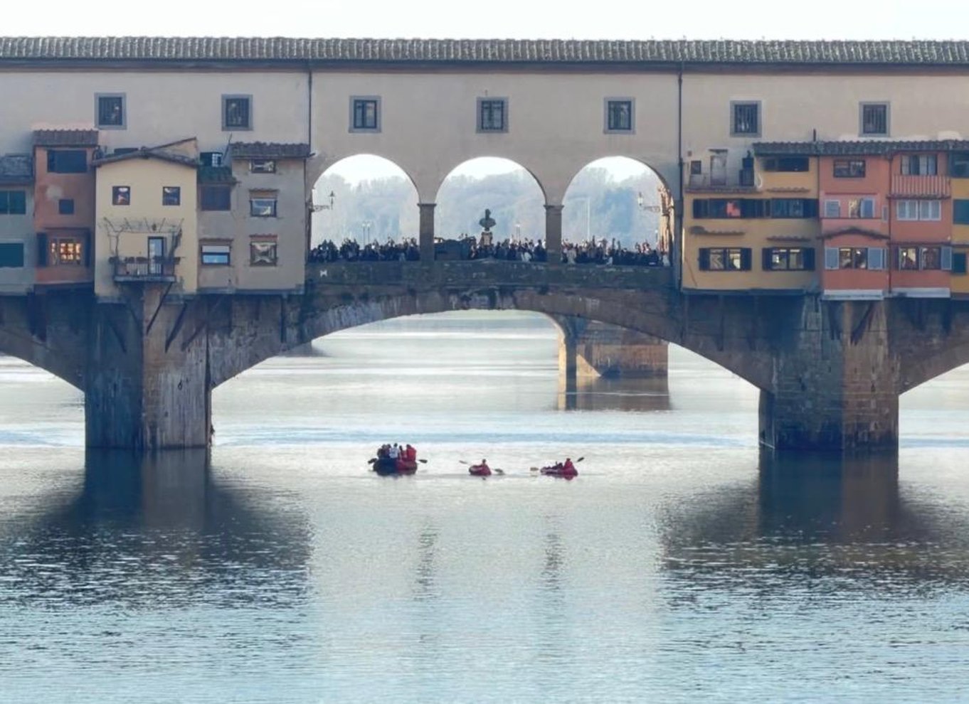 Firenze: Panoramisk raftingtur med Pontevecchio og byens seværdigheder