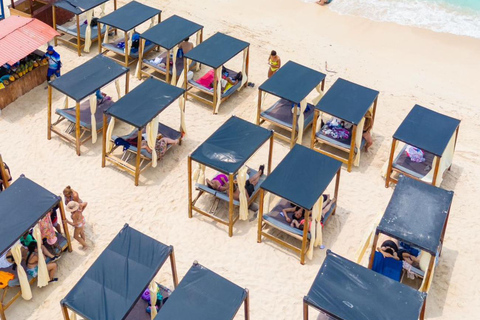 Daytour to Playa Tranquila VIP with Parasols, Lunch by bus!