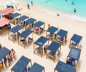 Daytour to Playa Tranquila VIP with Parasols, Lunch by bus!