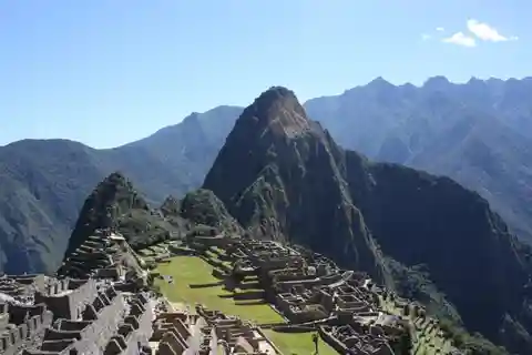 Machu Picchu und der Berg Machu Picchu