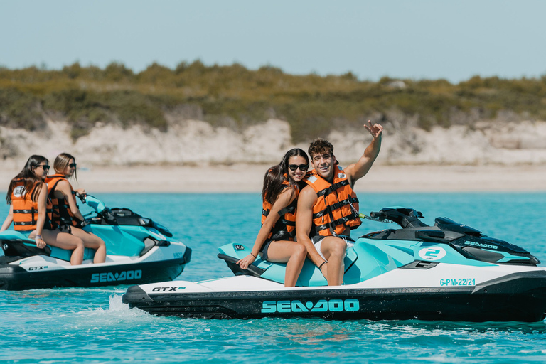 Can Picafort: Guided Playa de Muro Jet Ski Tour with Photos