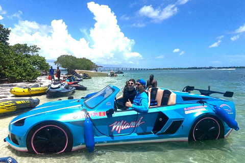 Una scarica di adrenalina a Miami: Esperienza privata unica di JetCar1 adulto senza gas e tasse di navigazione