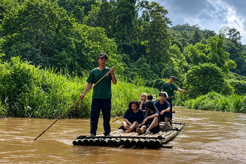 Chiang Mai: Bamboo Rafting, Waterfall & Temple Tour