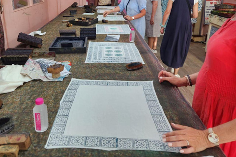 Jaipur : Atelier d'impression de blocs au cœur du centre-ville