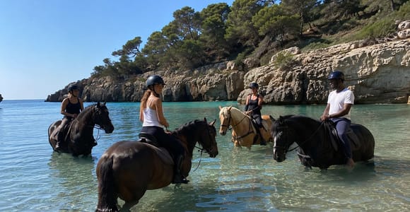 Menorca: Horseback Ride to Cala Fustam Beach and Swim