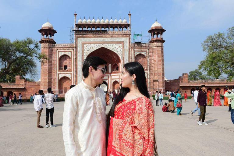 Agra: Marble Inlay Workshop, Food Walk, & Taj View