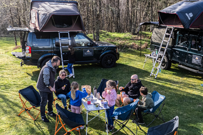 From Edinburgh: Highlands Land Rover Camping Adventure