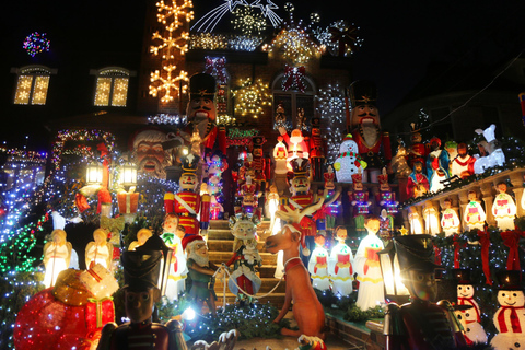 NYC: Dyker Heights Kerstlichtjestour met warme chocolademelk