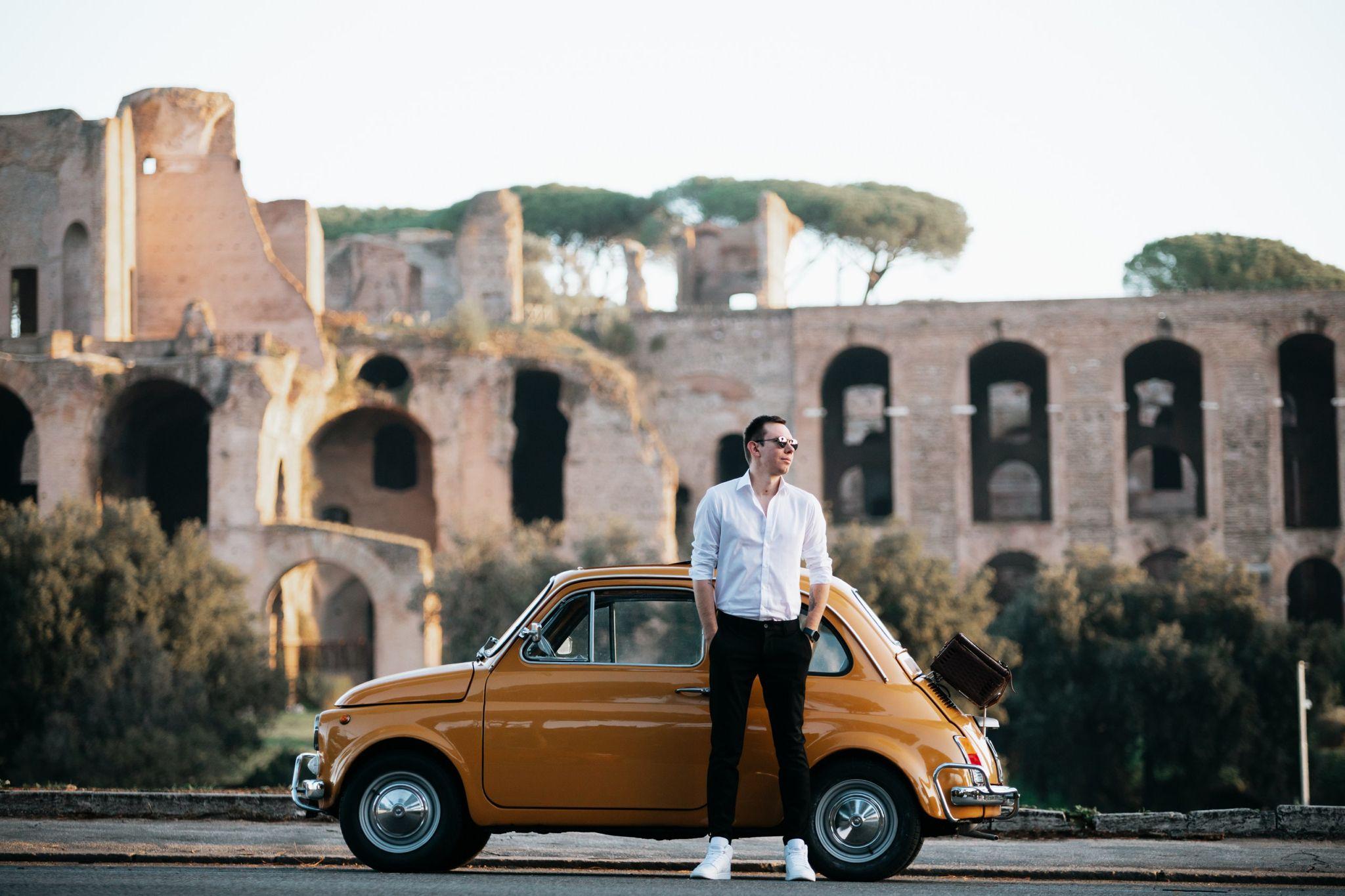 Rom: Fiat 500 Vintage-Fotografie-Service in Rom