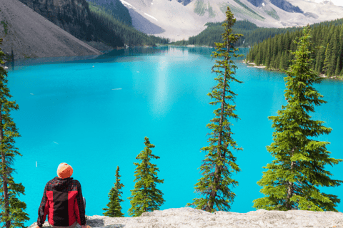 Da Canmore/Banff: Moraine Lake all&#039;alba e Lake LouiseDa Canmore/Banff: Alba sul lago Moraine e sul lago Louise