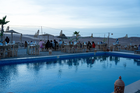 De Marrakech: Passeio ao pôr do sol no deserto com passeio de camelo e jantar