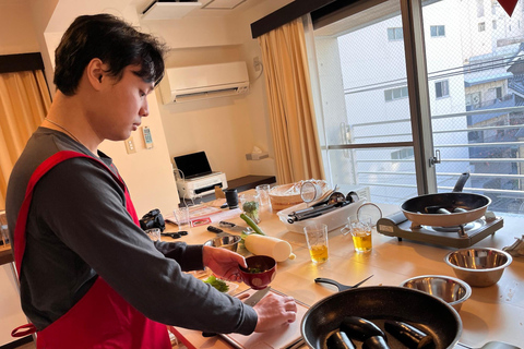 Tokyo : Cours de cuisine de sushi avec dégustation de saké