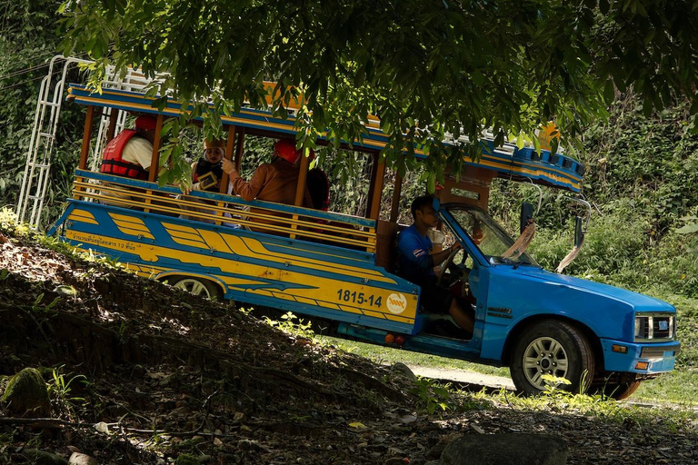 From Khao Lak: ATV & Rafting with Waterfall and Temple Visit From Khao Lak: Rafting 9 km. + ATV + Waterfall + Temple