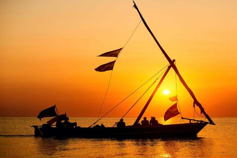 Zanzíbar: Crucero en dhow al atardecer desde Stone Town