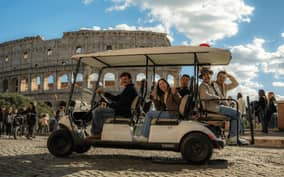 Rome: 3-Hour Private Golf Cart Tour with Food Tasting Included