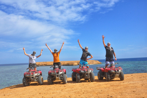 Bahía de Makadi: ATV, Vista al Mar, Camello, Observación de las Estrellas, Cena y EspectáculoEl Gouna, Bahía de Soma, Safaga: Quad Mar, Desierto y Camello