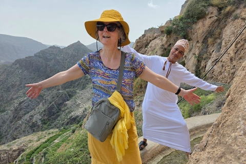 From Muscat: Jebel Akhdar Overnight Camping with Meals