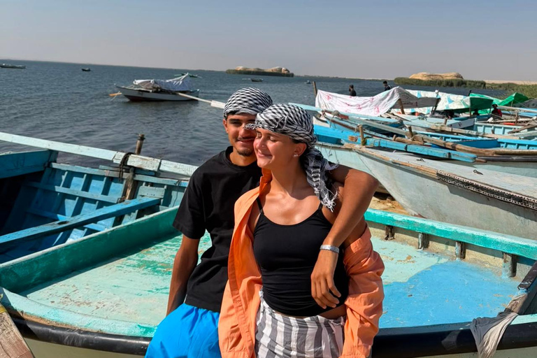 From Cairo: 4x4 Desert Safari, Waterfalls & Magic Lake Shared Tour: Wadi El Rayan, Magic Lake & Lake Qarun, Jeep