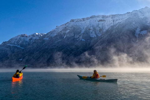 إنترلاكن: جولة الشتاء بقوارب الكاياك على بحيرة برينز