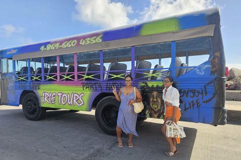 St. Kitts: Irie Open-Air Tour, Rum Tasting & Beach Time