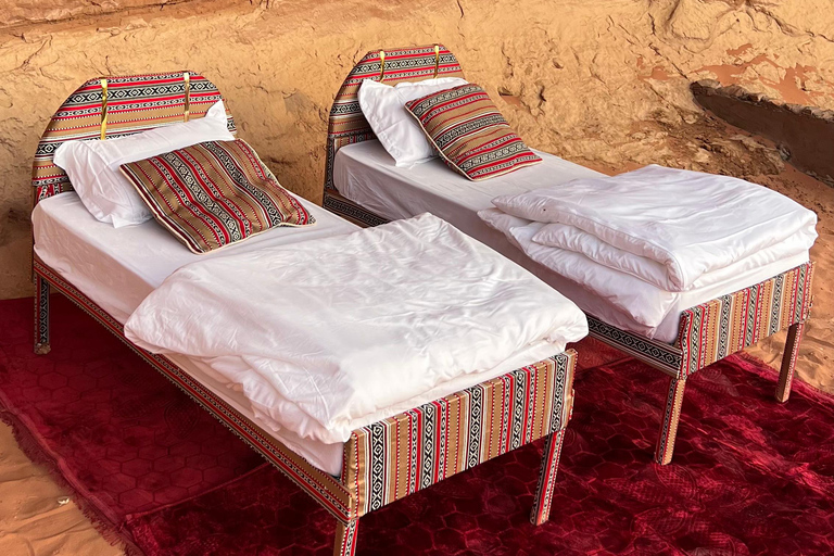 Wadi Rum: Private Luxury Cave Stay, Sunset Tour & Dinner