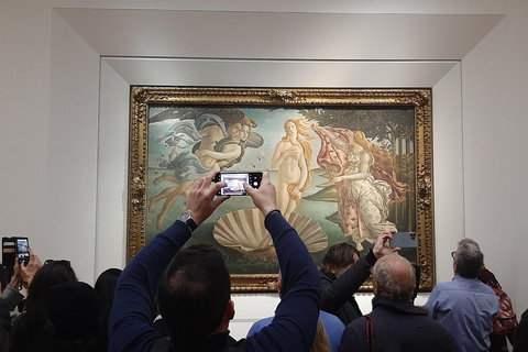 Florencia: visita guiada y ticket sin colas Galería UffiziTour en grupo en inglés - 11:30