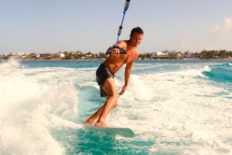 4-Hour Private Wakesurf, Snorkel & Boat Day for 8