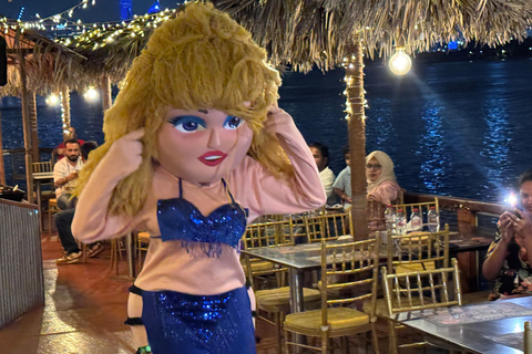 迪拜河阿拉伯独桅帆船巡游、小型游艇码头表演、自助餐和饮料选项迪拜河游船+晚餐+现场舞蹈表演（不含接送服务）