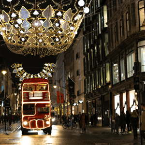 London: Weihnachtliche Bustour mit Nachmittagstee