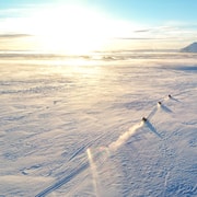 Akureyri: Lake Mývatn Snowmobile Tour with Pick-up