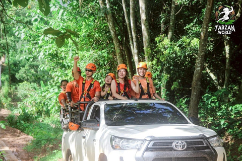 Chiang Mai: Jungle Zipline and White Water Rafting Tour